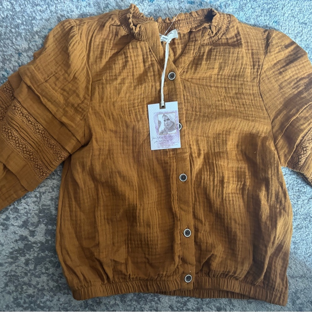 NWT Jessica Simpson girls size 12 long sleeve shirt